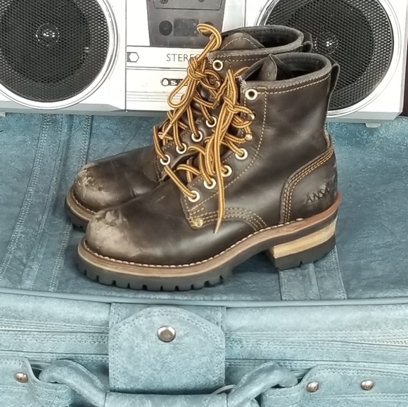 Leather Boots Quality Greaser Rebel Size 3 Youth - Picture 8 of 8